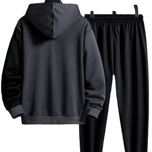 Ensemble de survêtement d'hiver imprimé 2025 délavé à l'acide avec fermeture éclair, pantalon évasé et empilé, de haute qualité, pour la vente en gros - Fabricants - Product Image 2