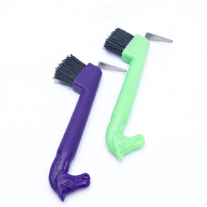 Pic de sabot de cheval personnalisé durable avec brosse Outil de nettoyage de sabot équin de haute qualité Équipement de maréchal-ferrant professionnel de toilettage de chevaux - Product Image 2