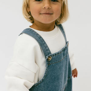 Vêtements pour filles personnalisés Salopettes en jean pour filles Ensemble de jeans en denim - Product Image 4