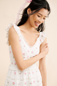 Elegante vestido medio para mujer, tela de lino a rayas calientes con mangas cortas sexis, lavable sostenible, decorado con cremalleras en la espalda - Product Image 4