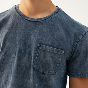 High Quality Men Street Wear Short Sleeve T Shirts Custom <b>Logo</b> Vintage Washed T-Shirt For Men - Product Image 6