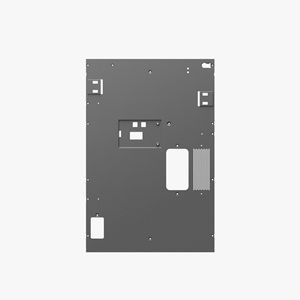 Panneau arrière en métal noir P2S pour pièces de machines d'impression 0,586 kg 480x325x34mm - Product Image 1