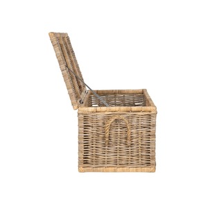 Cesta rectangular grande de ratán para el suelo, hecha a mano, para almacenamiento, venta al por mayor, ecológica, hecha en Vietnam - Product Image 4