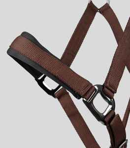 Collier de tête de cheval anglais traditionnel de haute qualité, durable, pour l'équitation en plein air et l'entraînement quotidien - Product Image 3