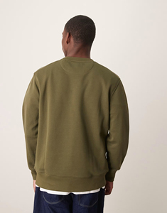 Personnalisé 100% coton tissu mélangé hommes sweat personnalisé logo brodé surdimensionné goutte épaule streetwear hommes sweat - Product Image 2