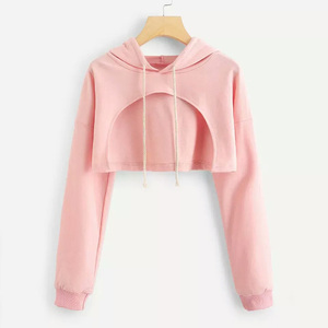 Sudadera con capucha de manga completa personalizada para mujer, Top corto multicolor con cremallera, varios diseños, estampado frontal, apropiado para invierno - Product Image 3