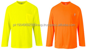 Camiseta de Alta Visibilidad ANSI Clase 3 Reflectante Naranja de Seguridad Manga Corta y Larga ALTA VISIBILIDAD - Product Image 3