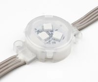 Module LED RGB 30 mm 12 V IP67 étanche avec couvercle en PC pour éclairage ponctuel extérieur et décoration