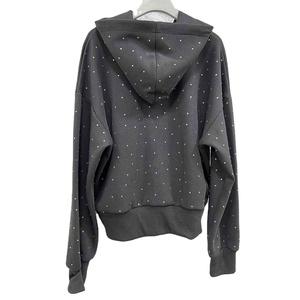 New Custom Best Quality & Breathable Winter Street Wear Solid Everyday Casual Polyester Cotton Rhinestone Tracksuit - Product Image 2
