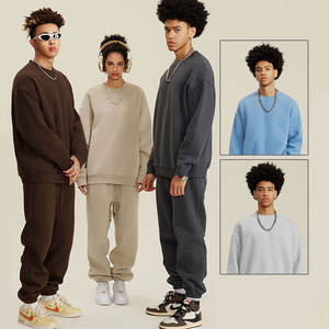 Nuevo suéter de cuello redondo de algodón 100% en blanco de moda casual cómodo de alta calidad se puede personalizar con logotipo Sudaderas con capucha - Product Image 3