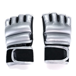Guantes de MMA para Hombre y Mujer, Material PU, Cierre de Gancho y Bucle, Absorción de Humedad, Transpirables, Soporte para Muñeca, Guantes Acolchados con Absorción de Impactos - Product Image 2