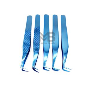 Pince à épiler en acier inoxydable personnalisée avec logo, antistatique, outil de précision pour extensions de cils en volume – Vente en gros - Product Image 3