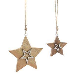 Petits ornements muraux de Noël en bois pour les murs de la chambre à coucher ajoutant une touche de vacances joyeuse et artistique aux intérieurs - Product Image 3