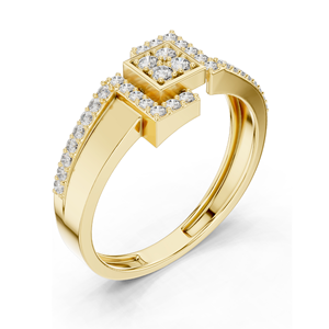 Bague pour femme en diamant de laboratoire, clarté VVS-VS, 0,33 CT, or 18 carats, 14 carats, 10 carats et argent 925, or rose, or jaune, or blanc et moissanite - Product Image 5