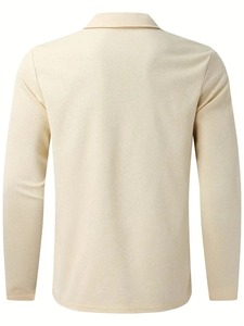 Tela informal de negocios para hombre, tejido de gofres, manga corta, cremallera, Polo, Top con cordón, pantalones de gofres, traje impreso, camisetas nuevas, ropa - Product Image 2