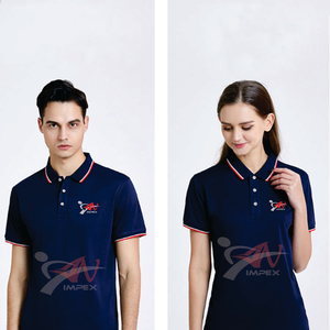 Camiseta de golf de manga corta personalizada de algodón 100% para hombres y mujeres, Polo de tenis de punto liso - Product Image 5