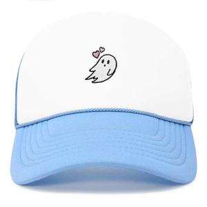 Casquette de camionneur en maille à 5 panneaux avec logo personnalisé Casquette de camionneur 100% coton, respirante et imperméable, brodée sur mesure pour l'extérieur et l'équipe - Product Image 1