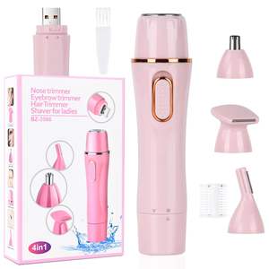 Afeitadora Eléctrica para Mujer 4 en 1, Depiladora Indolora en Húmedo y Seco, Cuchilla Única para Línea del Bikini, Axilas, Piernas, Brazos y Rostro, USB, IPX7 - Product Image 4