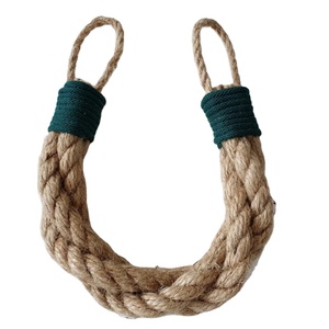 Jute Twisted <b>Rope</b> Door Stop <b>Thick</b> <b>Rope</b> - Braided Chunky Jute <b>Rope</b> - Nautical Decor Green - Product Image 1