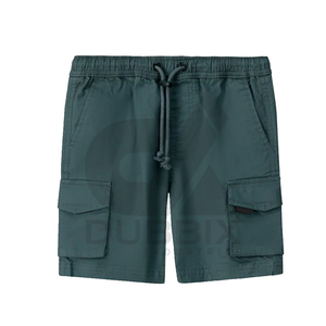 Custom Men's 100% Cotton Solid Casual Mid-Rise Cargo Shorts with Custom Logo Breathable & Quick Dry Summer Shorts - Product Image 1