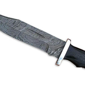 Cuchillo de Caza y Camping de Acero de Damasco de Grado Industrial de Alta Calidad, Mango de Madera Hecho a Mano, Soporte de Personalización OEM, 3 Años de Garantía - Product Image 3