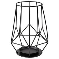 Porte-bougie en métal design cabane pour la décoration intérieure, écologique, fait main, décoration de table, options personnalisées - Saint-Valentin, Anniversaire