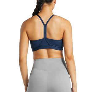 Soutien-gorge de sport respirant pour femme, nouvelle collection, vente en gros, couleur unie, avec design push-up et dos ajouré, par BS Yoga Bra 2026 - Product Image 3