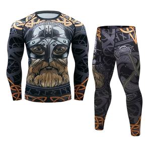 Men's Long Sleeve Breathable Quick Dry Customizable Sublimated Design Compression Rash <b>Guard</b> Shirts BJJ MMA Martial Arts Wear - Product Image 4