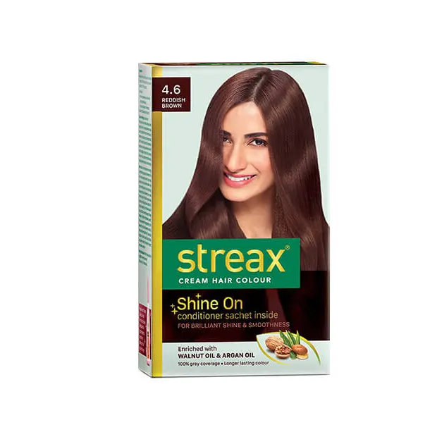 Buy Streax Red Brown Hair Color with Walnut Oil 50ml Pack For Adult Uses Hair Color By Indian Exporters