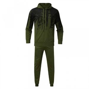 ชุดวอร์มสำหรับวิ่งของผู้ชายมีฮู้ดชุดวอร์มสีพื้นแผงด้านหน้าเปล่าสีพื้น - Product Image 6