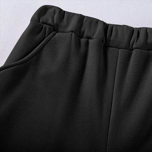 Men's Sportswear Two-Piece Set O-Neck <b>Hooded</b> Sweatshirt and Elastic Waist Drawstring Pants for Running for Sports - Product Image 5