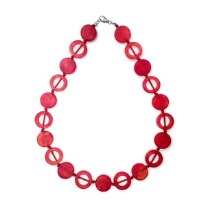 New Arrival Women's Premium India Green Brown Short Resin Necklace with Oval Beads for Party Fashion - Product Image 5