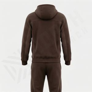 Ensemble de survêtement pour homme élégant, surdimensionné, respirant, jogging, vente en gros, ensemble deux pièces, sweat-shirt et pantalon, logo personnalisé, costume de sport décontracté - Product Image 2