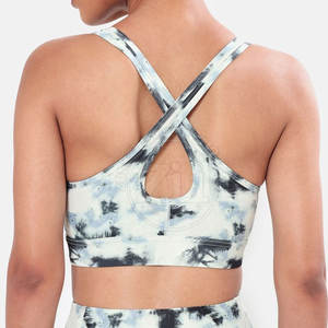 Sujetador Deportivo Transpirable con Estampado Tie Dye, Diseño Único, Sujetador Deportivo de Secado Rápido para Mujer - Product Image 3