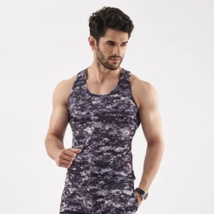 Débardeur pour homme de haute qualité, personnalisé, à séchage rapide, respirant, design décontracté pour la salle de sport, en polyester/coton, col rond, taille plus - Product Image 1