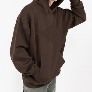 Sudadera con capucha para hombre personalizada sudadera gruesa de gran tamaño con logotipo de bambú de cáñamo estilo sólido para la temporada de otoño sudaderas con capucha - Product Image 1