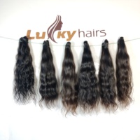 Extensions de cheveux humains indiens ondulés naturels, Remy vierges bruts, cuticules intactes, couleur naturelle, tissage double trame à la machine, 100g la pièce