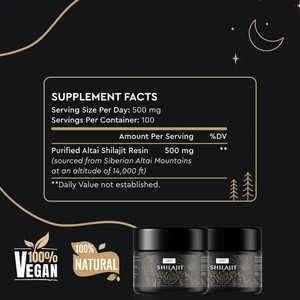 Résine de Shilajit noire testée en laboratoire, fabrication sous contrat et emballage personnalisé par FIT - Product Image 2