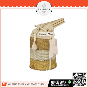 Bolso de mujer Bolso de Potli de boda tradicional indio Bolsos de mano para mujer disponibles a precio asequible - Product Image 5