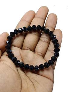 Handmade Black obsidian faceted <b>Bracelet</b> Crystal <b>Beads</b> Fashion Jewelry for <b>Men</b> & Women Energy Gemstone Gift - Product Image 6