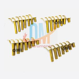 OldMed Instruments Chirurgie de la colonne vertébrale Système d'écarteur lombaire tubulaire Mis Set complet Instrument de neurochirurgie à revêtement doré T.T