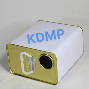 กระป๋องสี่เหลี่ยม2L พร้อมที่จับบรรจุภัณฑ์ที่มีสไตล์สำหรับใช้ในอุตสาหกรรมและที่บ้าน - Product Image 2