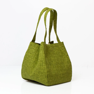 Bolso de mano para mujer de algodón teñido impreso respetuoso con el medio ambiente y personalizado con mango de algodón suave y duradero precio asequible - Product Image 3