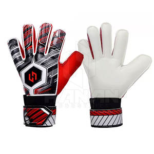 Prix de gros Gants de gardien de but de football en cuir avec logo personnalisé Équipement de sport du Pakistan - Product Image 1