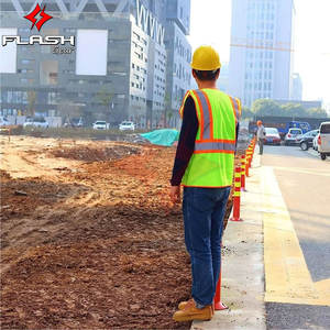 Chaleco de Seguridad de Malla Impermeable y Retardante de Llama de Alta Visibilidad, Clase 1 ANSI, para Ropa de Trabajo, Colores y Logotipo Personalizados, Precio Bajo al por Mayor - Product Image 2