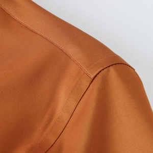 Vente en gros de chemises d'affaires décontractées à manches longues/courtes avec logo personnalisé chemise habillée boutonnée 100% coton pour hommes - Product Image 4