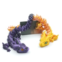 Modèle de dragon à l'échelle imprimable en 3D haute résolution Facile à imprimer et à peindre Superbe dragon imprimé en 3D avec ailes et écailles articulées