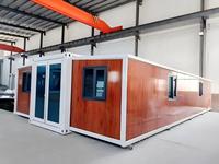 Maisonnette modulaire préfabriquée avancée en acier, économe en énergie, avec salle de bain et cuisine, idéale pour l'investissement dans les parcs de vacances