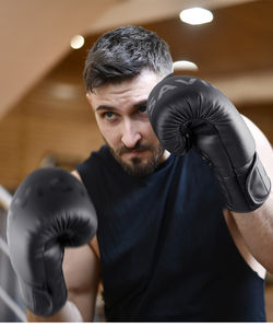 Gants de boxe en cuir souple personnalisables et confortables pour adultes tailles disponibles 6oz 8oz 12oz 14oz 16oz Sports Activités de plein air - Product Image 5