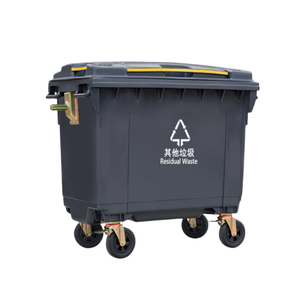 660L 770L 800L 1100L Pedal Waste Bin Waste <strong>Container</strong> Wheelie Bin Garbage Bin Large Plastic Dustbin with Lid Wheels - Product Image 2